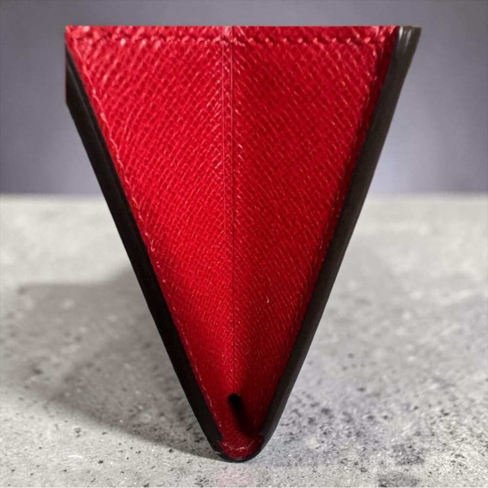 Louis Vuitton Emilie Wallet in Damier Ebene with Red Snap. Full Inclusion. - Picture 8 of 9